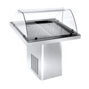 Хладилна витрина за риба INOX 1000х920х1180мм (изложбена площ 880х720мм) с вграден агрегат
