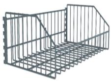 HARDWARE WIRE BASKET SHELF FOR UPRIGHT D:400 / L:1250 H:180 ELECTROSTATIC PAINT