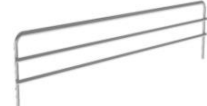 Side stopper for shelf * 400mm (H:50) - wire