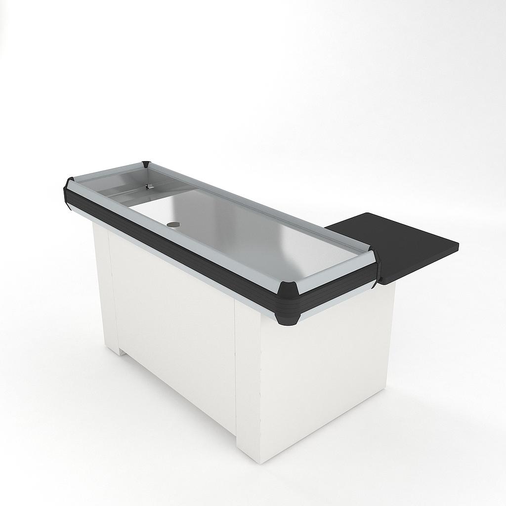 BLACK SEA CHECKOUT L TYPE DESK W/O BELT (ECO) - (L) L:1400 D:1000 / H:900
