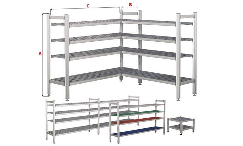 Shelf for cold storage 1005x560x1680mm