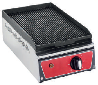 Grill electric 300x400x200 Ribbed plate