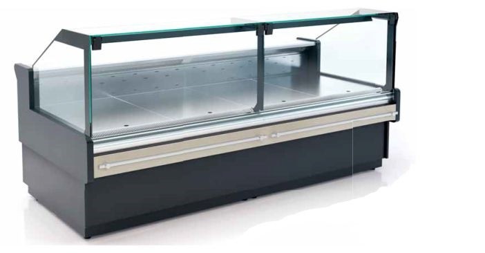 Stand refrigerated display case BARBUDA L PLATINUM L1250x1200x1200mm, Plug-in, with depot, with pages