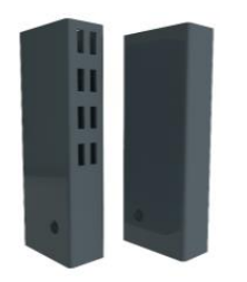 30x80 BOX PROFILE UPRIGHT (T:2,5 MM) 30x80x1850 ONE SIDE PUNCHED