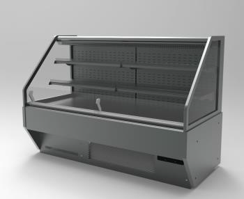 [Mtk.Rebun.1250] Полувертикална хладилна витрина NAURU 1250x910x1300мм Plug-in