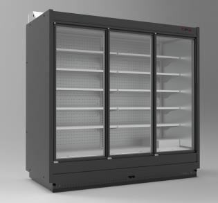 [Mtk.Sumba.2500] Wall refrigerated display case SUMBA / PLUG-IN / WITH HINGED DOOR 2500x875x2170mm