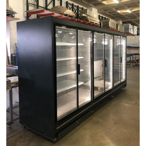 [Mtk.Sumba.3750] Wall refrigerated display case SUMBA / PLUG-IN / WITH HINGED DOOR 3750x875x2170mm