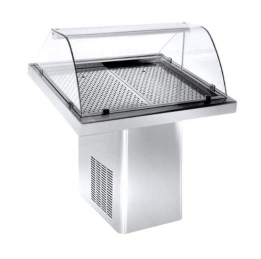 [PR/111533] Closed-type rolling fish display case plug-in, width 90 cm, length 100 cm,
height 120 cm
