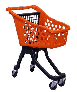 [GP-PM-001-Orange] Plastic shopping cart 25 lt / orange