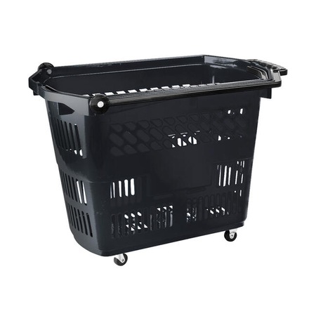 [GP-PS-009-Black] Basket with wheels 54 lt - black