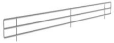 [RY.ACS010012] FRONT WIRE SEPERATOR - L:850 / H:50 CHROME COATED