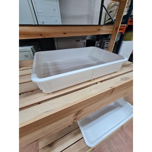 [GastroPlast/GPH 100] Кутия за тесто за пица 600*400*100 мм бяла