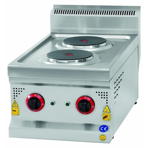 [KRCS.SOE.470] Hotplates electric, 400x700x300, 2 x ф220mm, 5kW/220V