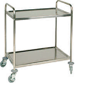 [KRCS.SA.855-2] Количка за сервиране, 800x550x950, 2 табли