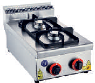 [KRCS.SOGL.357.CE] Gas stoves, 350x570x290, 2 hotplates
