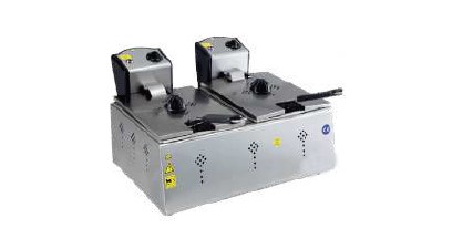 [KRCS.EFE.33] Double electric fryer, 370x360x200, 3+3 l.