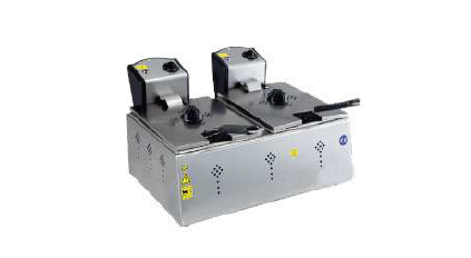 [KRCS.EFE.55] Double electric fryer, 565x360x200, 5+5 l.