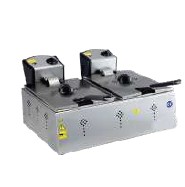 [KRCS.EFE.88] Фритюрник двоен електрически, 665x450x200, 8+8 л. 5kW/220V