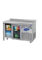[KRCS.TEZ 2 600-C] Refrigerator table with glass doors, 141x60x85