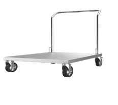 [VIT.VMT-01] Stainless steel transport trolley VITAL 800x600x900