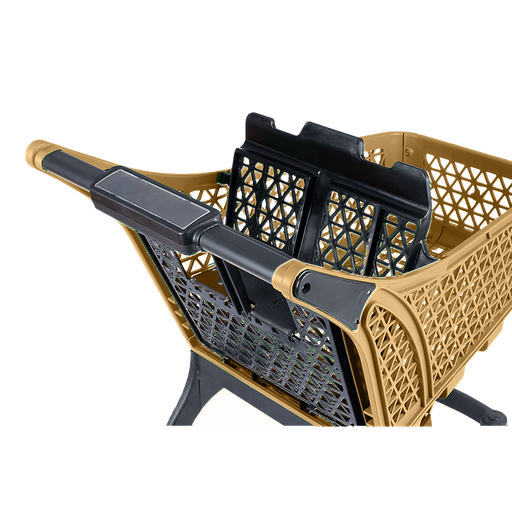 [GP-PM-004-Gold] Plastic shopping cart 100lt / Golden