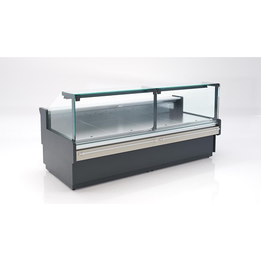 [Mtk.107665] BARBUDA M PLATINIUM FLAT GLASS SERVE OVER CABINET /PLUG IN/ WITH STORAGE /PROTECTIVE BUMPER 1250x1000x1200mm