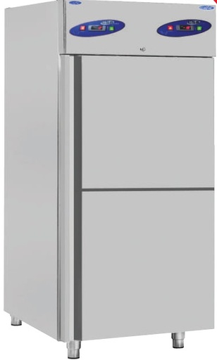 [KRCS.CS.DBNLK.702] Refrigerator stainless steel two doors 0/+8 & -10/-22, 70x81x207