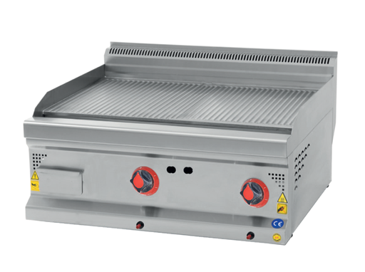 [KRCS.IZTGL.870] Grill plate type ribbed GAS; 800x700x300
