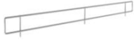 [RY.ACS010006] Front shelf stopper * 1000mm (H:30) - wire