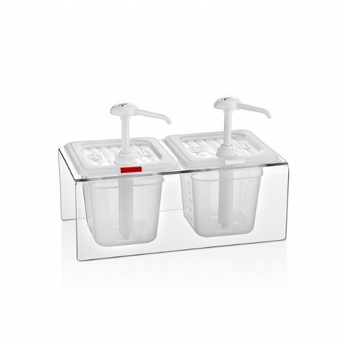[GastroPlast/GDP-02] Double dispenser with sauce pump