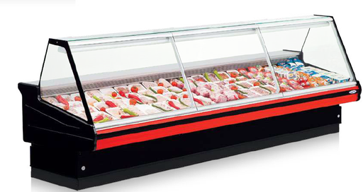[Mtk.108783] BORNEO L PLATINIUM FLAT GLASS SERVE OVER CABINET /  REMOTE/ PLEXI SLIDING DOOG / PROTECTIVE BUMPER / 3125x1200x1200mm