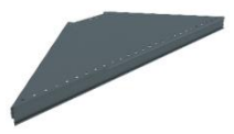 [RY.MSS040185] SHELF EXTERNAL CORNER (P25) D : 300 T:0,7