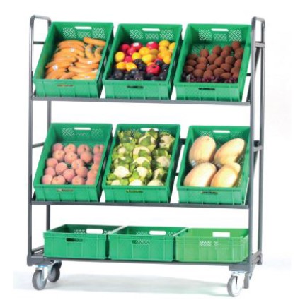 [END.T1401] Rack-cart for fruits and vegetables 168x130x51