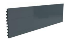 [RY.MSS040883] DEEP INTERNAL CORNER B.PANEL - (L) (P25) - L : 650 / T:0,5 H:400 FOR D:600-700 BASE SHELF